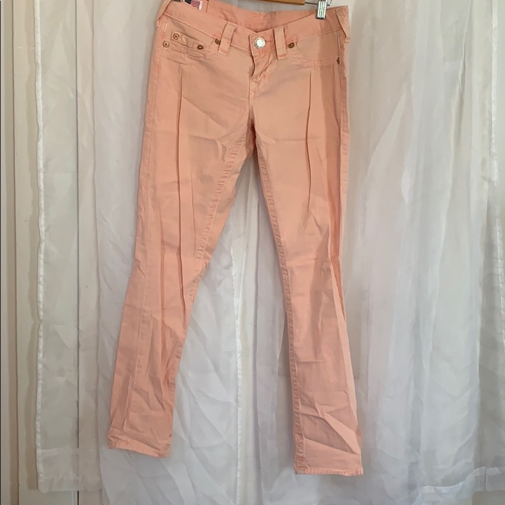 True Religion “Grace” light pink cloth pants